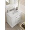 James Martin Vanities De Soto 30in Single Vanity, Bright White w/ 3 CM Carrara Marble Top 825-V30-BW-3CAR - alternate 3